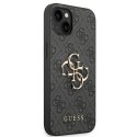 Guess GUHCP14S4GMGGR iPhone 14 6,1" szary/grey hardcase 4G Big Metal Logo