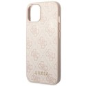 Guess GUHCP14SG4GFPI iPhone 14 6,1" różowy/pink hard case 4G Metal Gold Logo