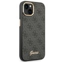 Guess GUHCP14SHG4SHK iPhone 14 6,1" czarny/black hard case 4G Vintage Gold Logo