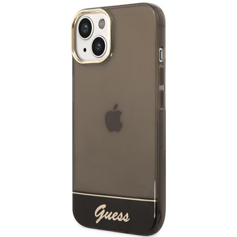Guess GUHCP14SHGCOK iPhone 14 / 15 / 13 6.1" czarny/black hardcase Translucent