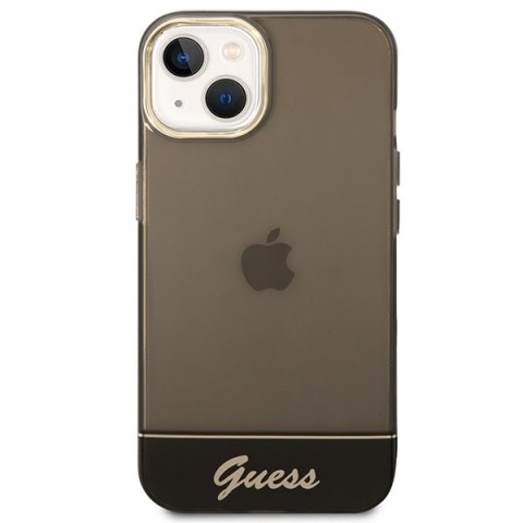 Guess GUHCP14SHGCOK iPhone 14 / 15 / 13 6.1" czarny/black hardcase Translucent