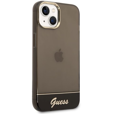 Guess GUHCP14SHGCOK iPhone 14 / 15 / 13 6.1" czarny/black hardcase Translucent