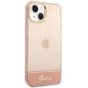 Guess GUHCP14SHGCOP iPhone 14 6,1" różowy/pink hardcase Translucent