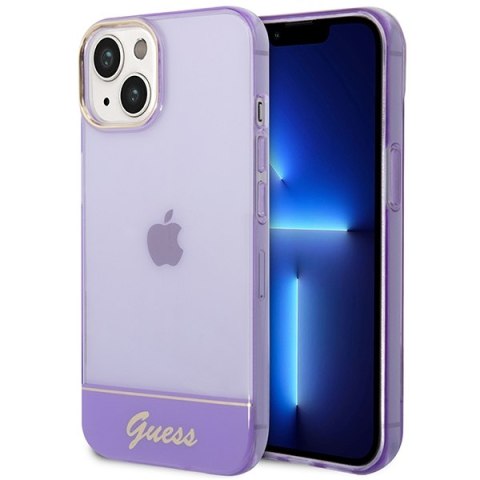 Guess GUHCP14SHGCOU iPhone 14 6,1" fioletowy/purple hardcase Translucent