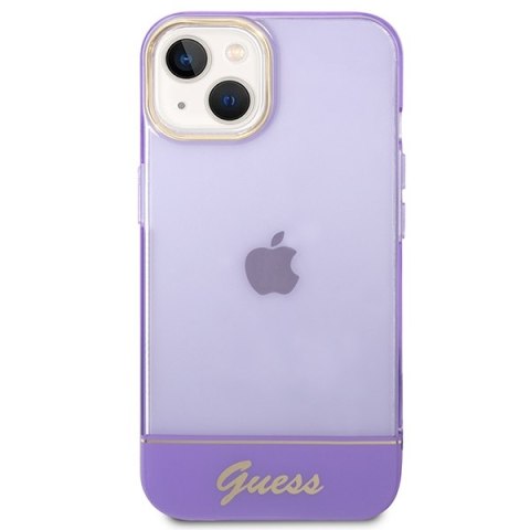 Guess GUHCP14SHGCOU iPhone 14 6,1" fioletowy/purple hardcase Translucent