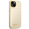Guess GUHCP14SHGCRHD iPhone 14 / 15 / 13 6.1" złoty/gold hardcase Croco Collection