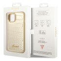 Guess GUHCP14SHGCRHD iPhone 14 / 15 / 13 6.1" złoty/gold hardcase Croco Collection
