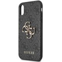 Guess GUHCPX4GMGGR iPhone X/XS szary/grey hardcase 4G Big Metal Logo