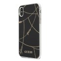 Guess GUHCPXPCUCHBK iPhone X/Xs czarny/black hardcase Gold Chain Collection