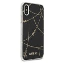 Guess GUHCPXPCUCHBK iPhone X/Xs czarny/black hardcase Gold Chain Collection