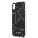 Guess GUHCPXPCUCHBK iPhone X/Xs czarny/black hardcase Gold Chain Collection