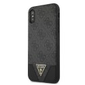 Guess GUHCPXPU4GHBK iPhone X/Xs szary/grey hardcase 4G Triangle Collection