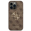 Guess GUHCP14X4GMGBR iPhone 14 Pro Max 6,7" brązowy/brown hardcase 4G Big Metal Logo