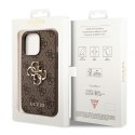 Guess GUHCP14X4GMGBR iPhone 14 Pro Max 6,7" brązowy/brown hardcase 4G Big Metal Logo