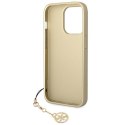 Guess GUHCP14XGF4GBR iPhone 14 Pro Max 6,7" brązowy/brown hardcase 4G Charms Collection