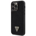 Guess GUHCP14XHDGTPK iPhone 14 Pro Max 6.7" czarny/black hardcase Rhinestone Triangle