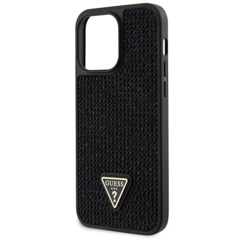Guess GUHCP14XHDGTPK iPhone 14 Pro Max 6.7" czarny/black hardcase Rhinestone Triangle