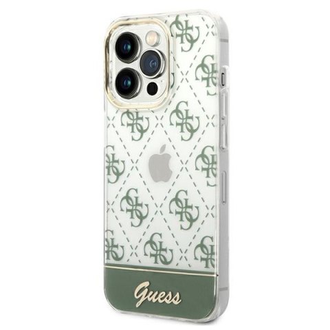 Guess GUHCP14XHG4MHA iPhone 14 Pro Max 6,7" khaki hardcase 4G Pattern Script