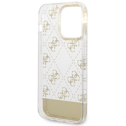 Guess GUHCP14XHG4MHG iPhone 14 Pro Max 6,7" złoty/gold hardcase 4G Pattern Script