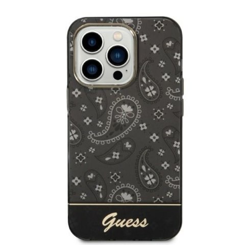 Guess GUHCP14XHGBNHK iPhone 14 Pro Max 6,7" czarny/black hardcase Bandana Paisley