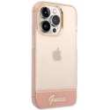 Guess GUHCP14XHGCOP iPhone 14 Pro Max 6,7" różowy/pink hardcase Translucent