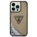 Guess GUHCP14XLFCTPK iPhone 14 Pro Max 6,7" czarny/black hardcase Liquid Glitter Palm Collection