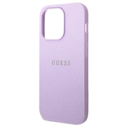 Guess GUHCP14XPSASBPU iPhone 14 Pro Max 6,7" fioletowy/purple Saffiano Strap