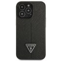 Guess GUHCP14XPSATLK iPhone 14 Pro Max 6,7" czarny/black hardcase SaffianoTriangle Logo