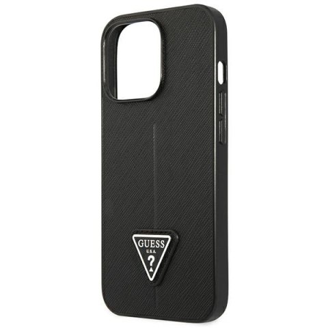 Guess GUHCP14XPSATLK iPhone 14 Pro Max 6,7" czarny/black hardcase SaffianoTriangle Logo