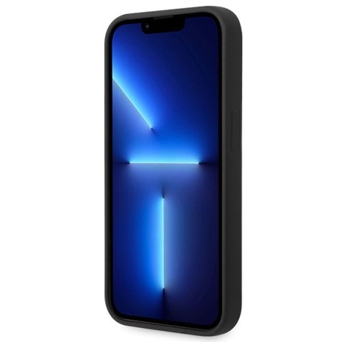 Guess GUHCP14XSLTGK iPhone 14 Pro Max 6,7" czarny/black hardcase Silicone Triangle