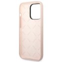 Guess GUHCP14XSLTGP iPhone 14 Pro Max 6,7" różowy/pink hardcase Silicone Triangle