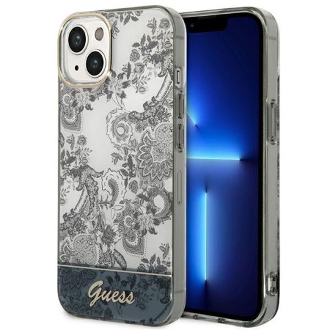 Guess GUHCP14SHGPLHG iPhone 14 / 15 / 13 6.1" szary/grey hardcase Porcelain Collection