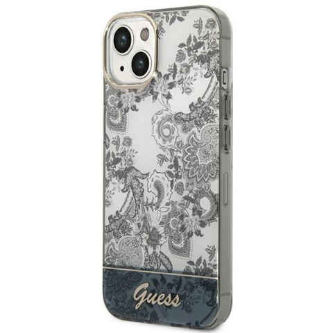 Guess GUHCP14SHGPLHG iPhone 14 / 15 / 13 6.1" szary/grey hardcase Porcelain Collection