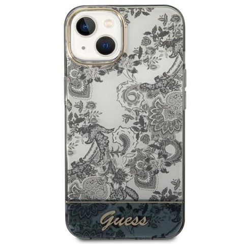 Guess GUHCP14SHGPLHG iPhone 14 / 15 / 13 6.1" szary/grey hardcase Porcelain Collection