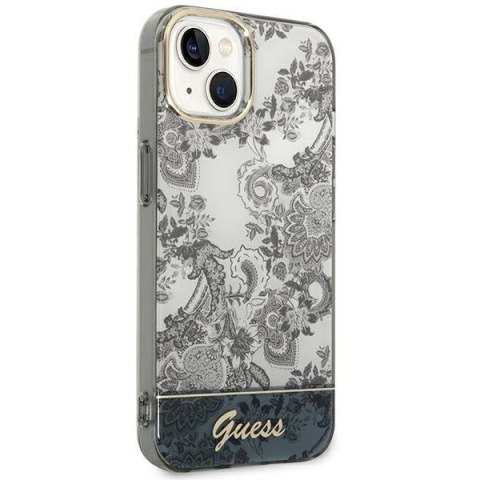 Guess GUHCP14SHGPLHG iPhone 14 / 15 / 13 6.1" szary/grey hardcase Porcelain Collection