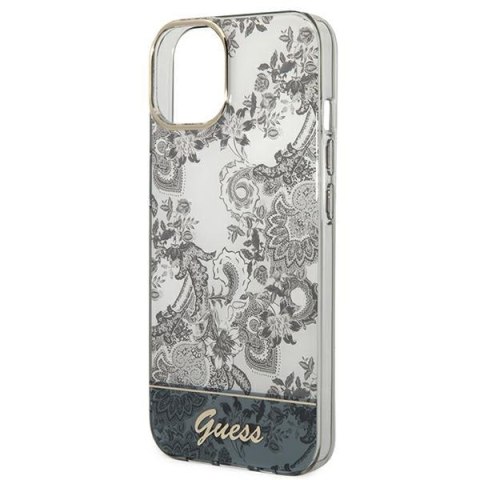 Guess GUHCP14SHGPLHG iPhone 14 / 15 / 13 6.1" szary/grey hardcase Porcelain Collection
