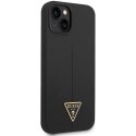 Guess GUHCP14SSLTGK iPhone 14 6,1" czarny/black hardcase Silicone Triangle