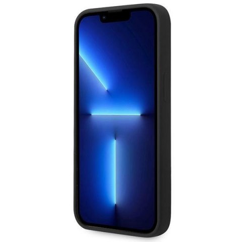 Guess GUHCP14SSLTGK iPhone 14 6,1" czarny/black hardcase Silicone Triangle