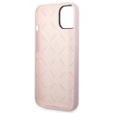 Guess GUHCP14SSLTGU iPhone 14 6,1" fioletowy/purple hardcase Silicone Triangle
