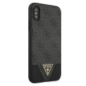 Guess GUHCPXPU4GHBK iPhone X/Xs szary/grey hardcase 4G Triangle Collection