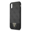 Guess GUHCPXPU4GHBK iPhone X/Xs szary/grey hardcase 4G Triangle Collection