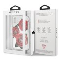 Guess GUHCPXROSTR iPhone X transparent hard case Flower Desire red rose