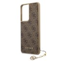 Guess GUHCS21LGF4GBR S21 Ultra G998 brązowy/brown hardcase 4G Charms Collection