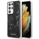 Guess GUHCS21LPCUMABK S21 Ultra G998 czarny/black hardcase Marble