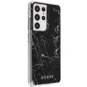 Guess GUHCS21LPCUMABK S21 Ultra G998 czarny/black hardcase Marble