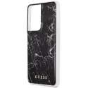 Guess GUHCS21LPCUMABK S21 Ultra G998 czarny/black hardcase Marble