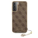 Guess GUHCS21MGF4GBR S21+ G996 brązowy/brown hardcase 4G Charms Collection