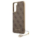 Guess GUHCS21MGF4GBR S21+ G996 brązowy/brown hardcase 4G Charms Collection