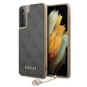 Guess GUHCS21MGF4GGR S21+ G996 szary/grey hardcase 4G Charms Collection