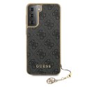 Guess GUHCS21MGF4GGR S21+ G996 szary/grey hardcase 4G Charms Collection